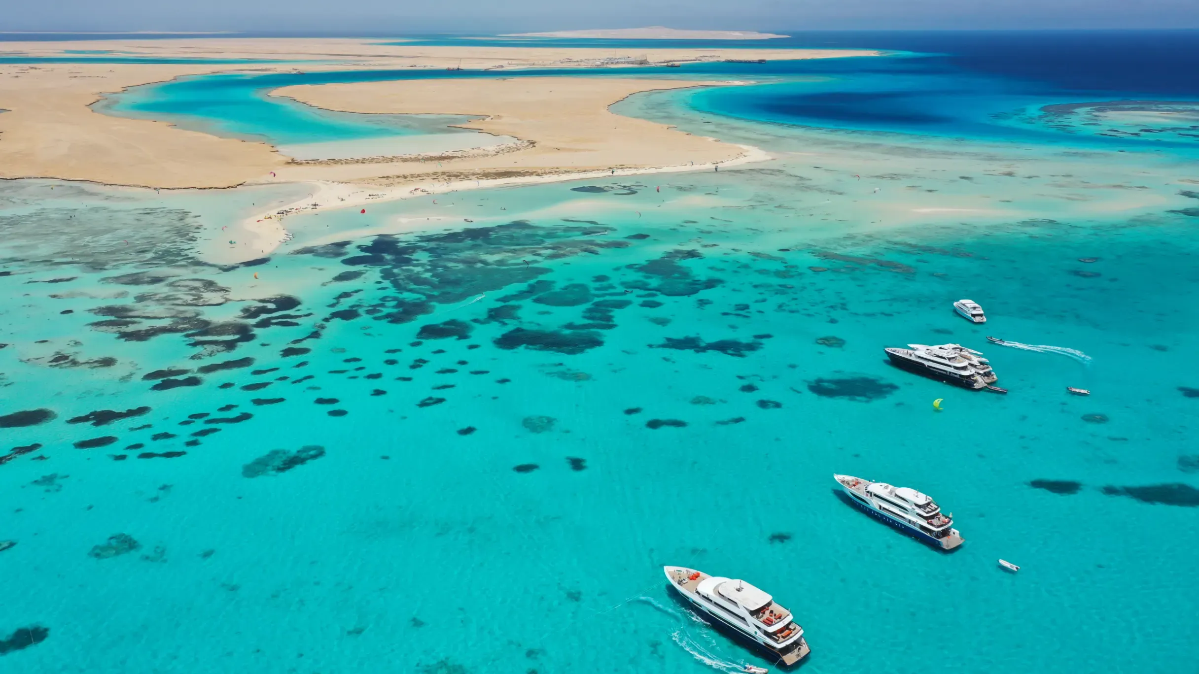 Beautiful Tawila Island, near Hurghada, Egypt, in the sunshine.